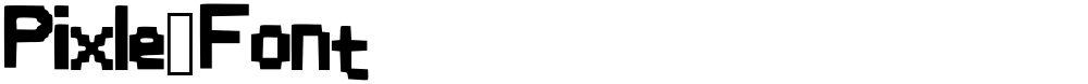 Pixle_Font