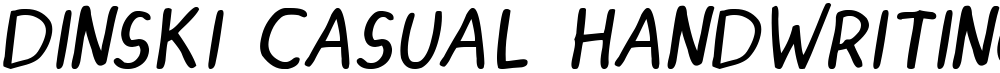 DINSKI CASUAL HANDWRITING
