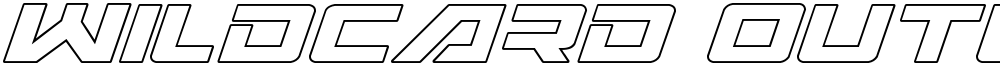 Wildcard Outline Italic