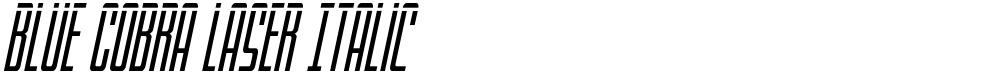 Blue Cobra Laser Italic