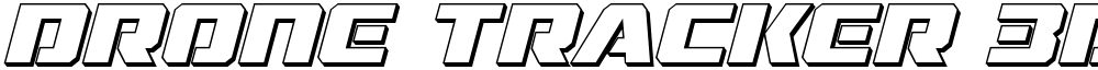 Drone Tracker 3D Italic