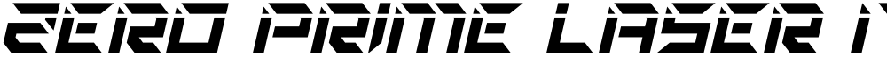 Zero Prime Laser Italic