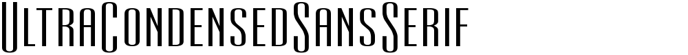 UltraCondensedSansSerif
