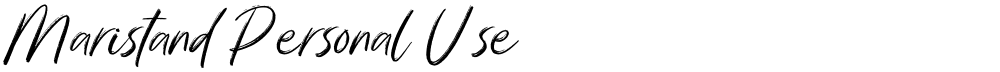 Maristand Personal Use