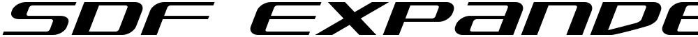 SDF Expanded Italic