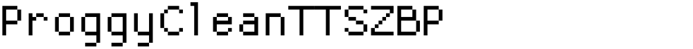 ProggyCleanTTSZBP