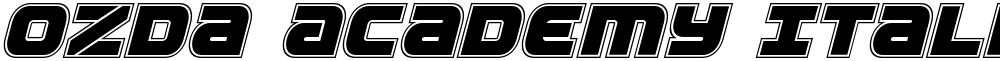 Ozda Academy Italic