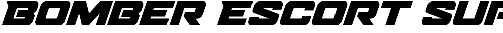 Bomber Escort Super-Italic