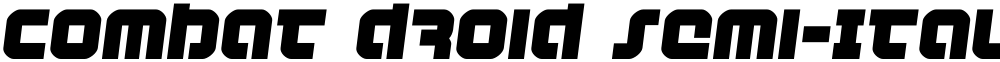 Combat Droid Semi-Italic