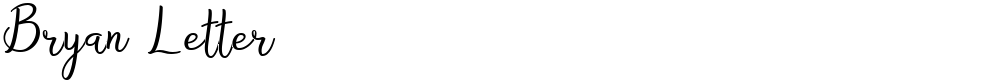 Bryan Letter