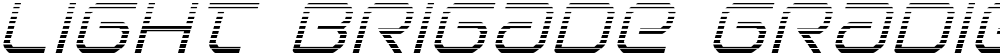 Light Brigade Gradient Italic