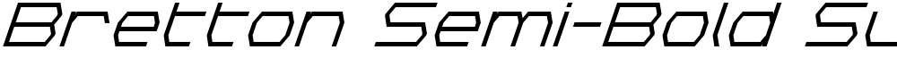 Bretton Semi-Bold Super-Italic