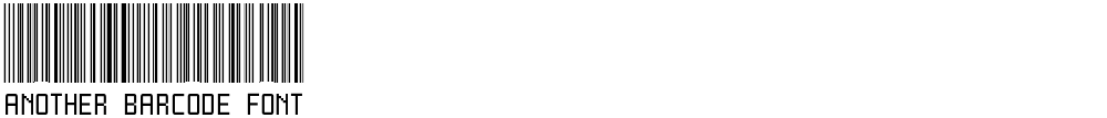 Another barcode font
