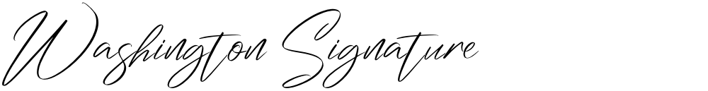 Washington Signature