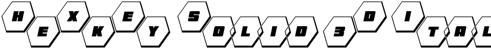 HeXkEy Solid 3D Italic