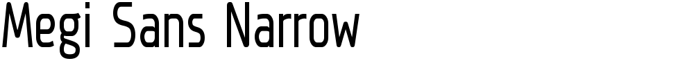 Megi Sans Narrow