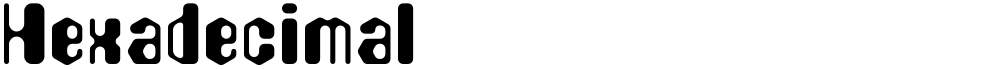 Hexadecimal
