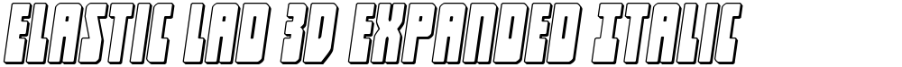 Elastic Lad 3D Expanded Italic