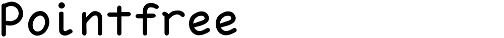 Pointfree