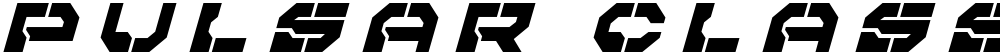 Pulsar Class Title Italic