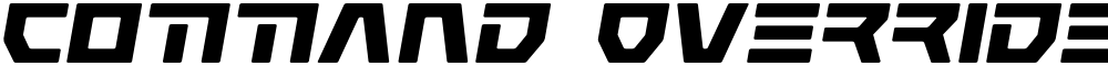 Command Override Expanded Italic