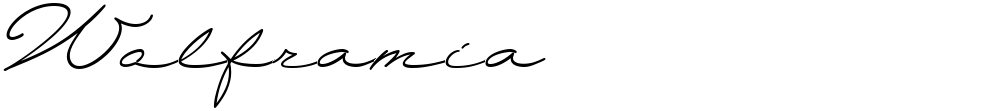 Wolframia