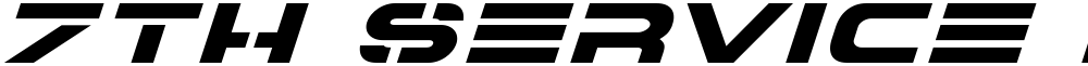 7th Service Expanded Italic