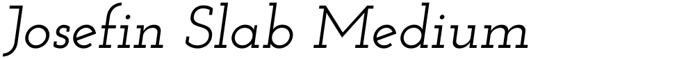 Josefin Slab Medium