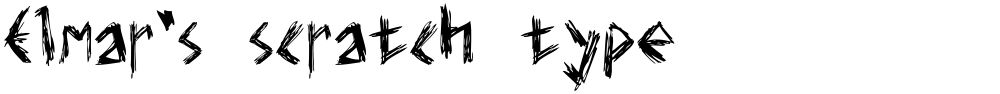 Elmar's scratch type