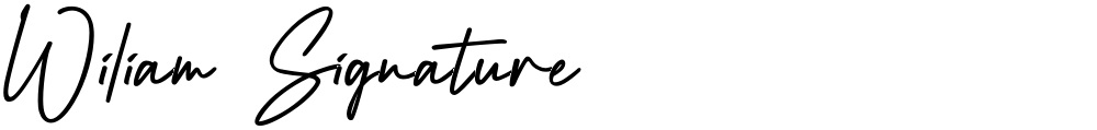 Wiliam Signature