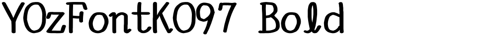 YOzFontKO97 Bold
