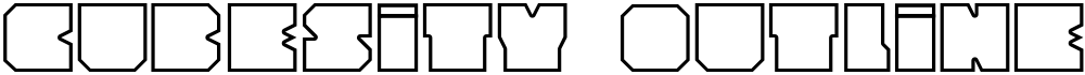 Cubesity outline