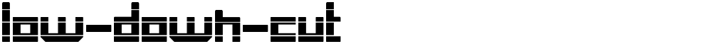low-down-cut