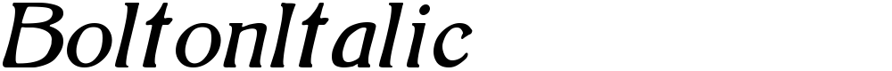 BoltonItalic