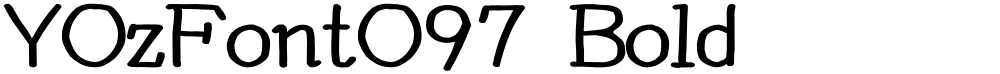 YOzFontO97 Bold