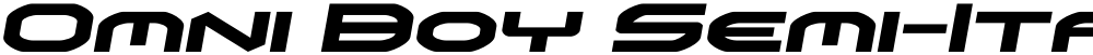 Omni Boy Semi-Italic