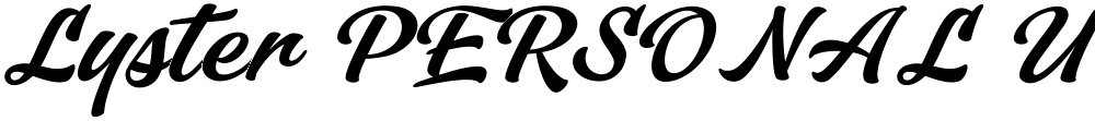 Lyster PERSONAL USE ONLY
