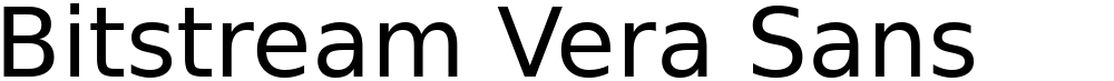 Bitstream Vera Sans