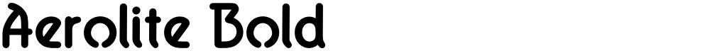 Aerolite Bold