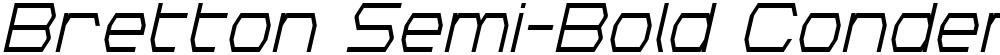 Bretton Semi-Bold Condensed Italic