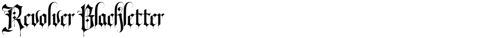 Revolver Blackletter