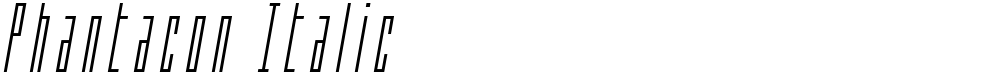 Phantacon Italic