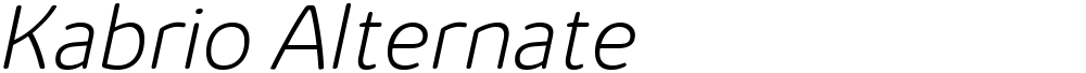 Kabrio Alternate