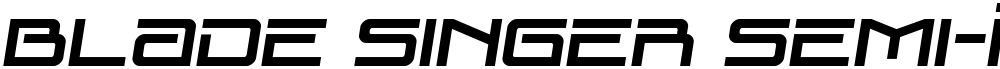 Blade Singer Semi-Italic
