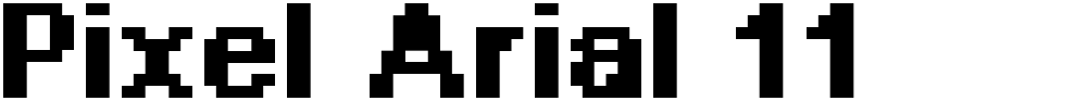 Pixel Arial 11