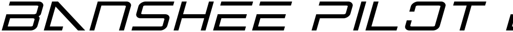 Banshee Pilot Bold Italic