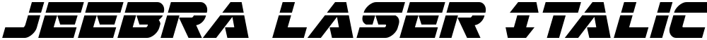 Jeebra Laser Italic
