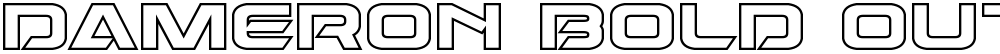 Dameron Bold Outline