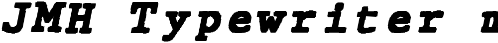 JMH Typewriter mono Black