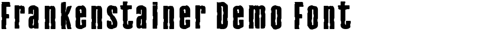 Frankenstainer Demo Font
